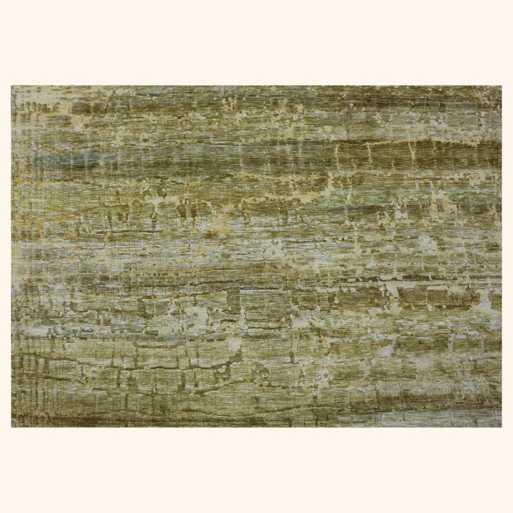 Green Nu Vibrant Modern Silk Rug - 7'10" x 10' Default Title