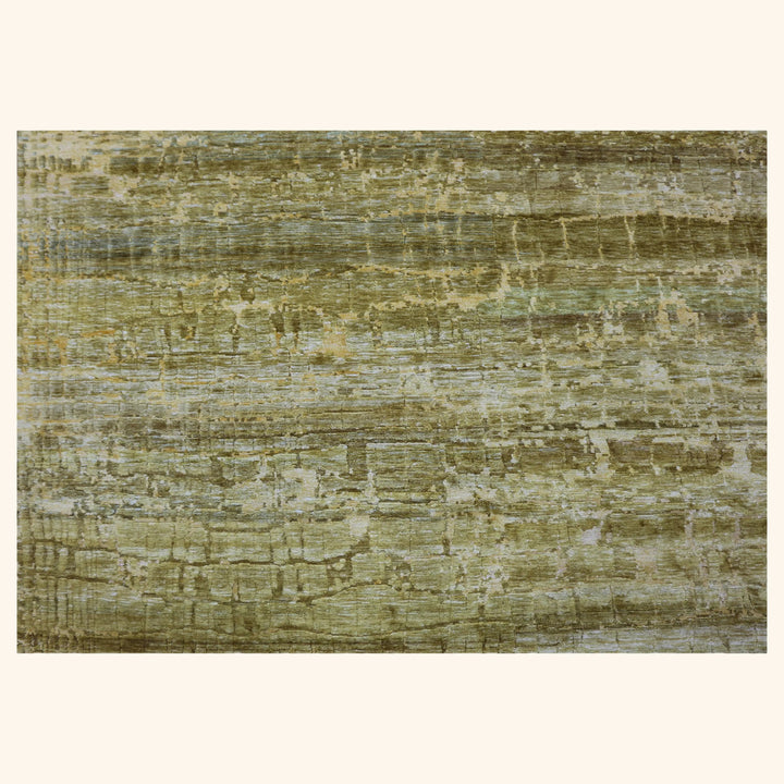 Green Nu Vibrant Modern Silk Rug - 7'10" x 10' Default Title