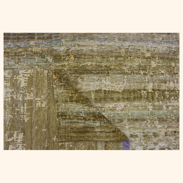 Green Nu Vibrant Modern Silk Rug - 7'10" x 10' Default Title
