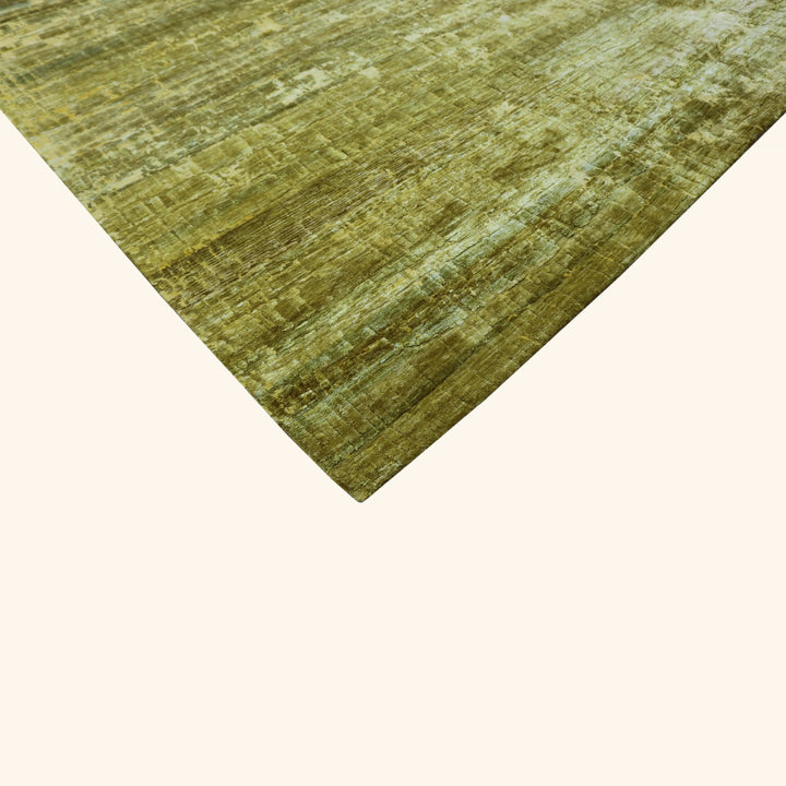Green Nu Vibrant Modern Silk Rug - 7'10" x 10' Default Title