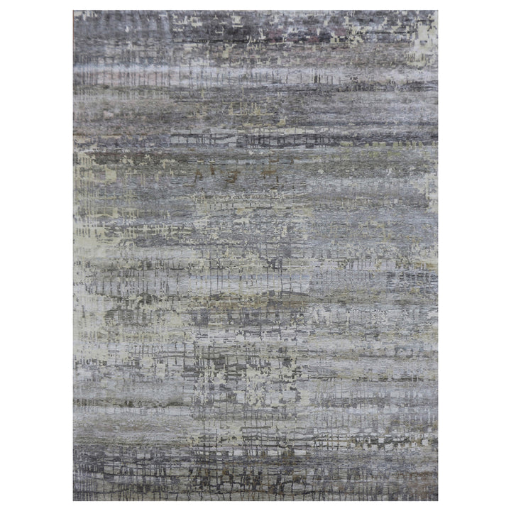Grey Nu Vibrant Silk Rug - 8'11" x 11'10" Default Title