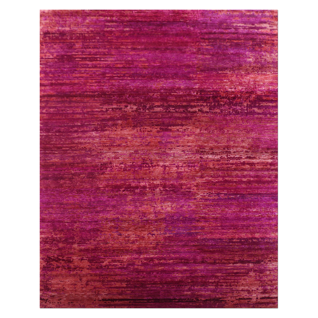 Pink Nu Vibrant Modern Silk Rug - 7'11" x 10'2" Default Title