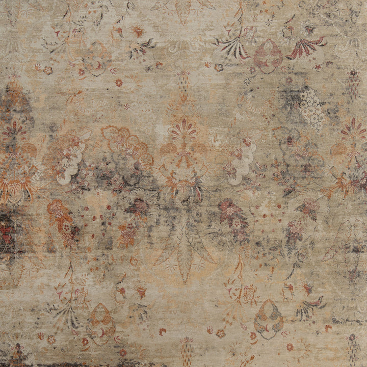 Green Transitional Wool Silk Blend Rug - 9' x 11'9" Default Title