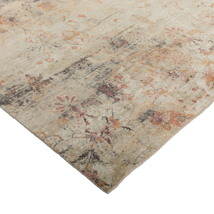 Green Transitional Wool Silk Blend Rug - 9' x 11'9" Default Title