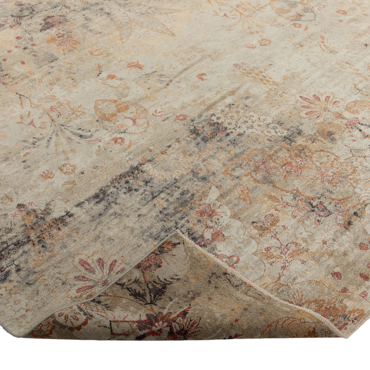 Green Transitional Wool Silk Blend Rug - 9' x 11'9" Default Title