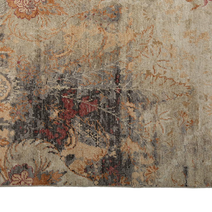 Green Transitional Wool Silk Blend Rug - 9' x 11'9" Default Title