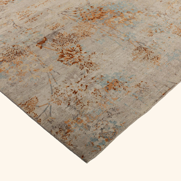 Natural Transitional Wool Silk Blend Rug - 9' x 12'1" Default Title