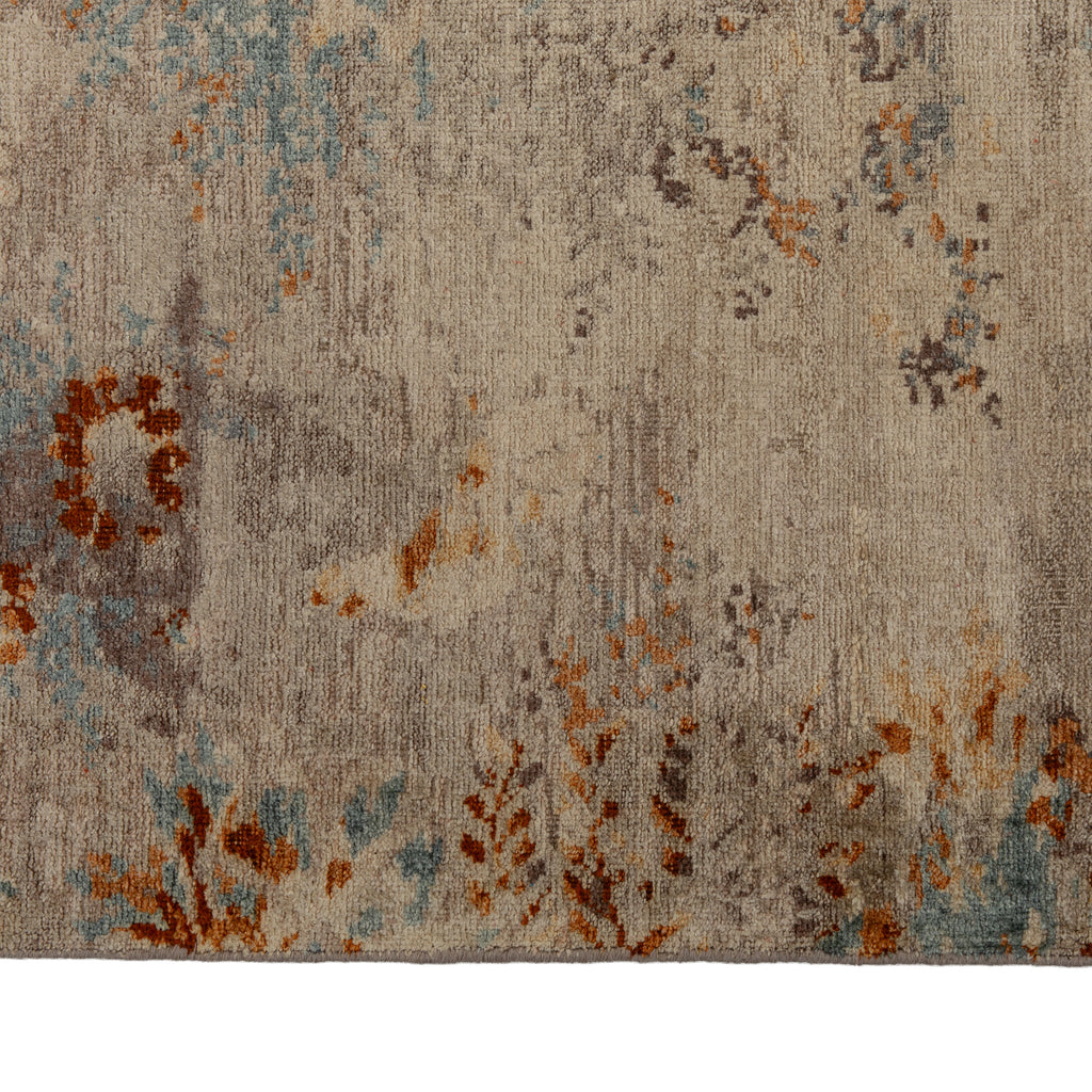 Natural Transitional Wool Silk Blend Rug - 9' x 12'1" Default Title