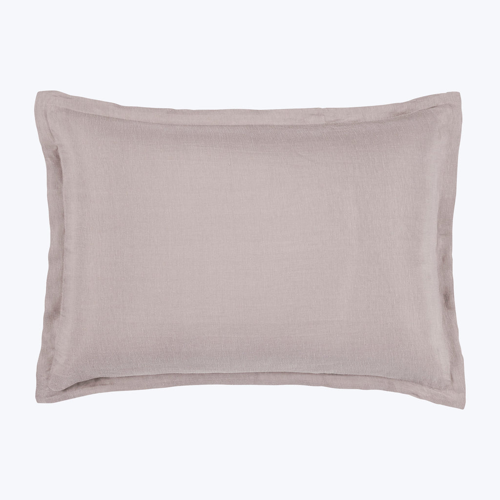 Cupro Linen Bedding Pillow Sham / Standard / Pink Sand