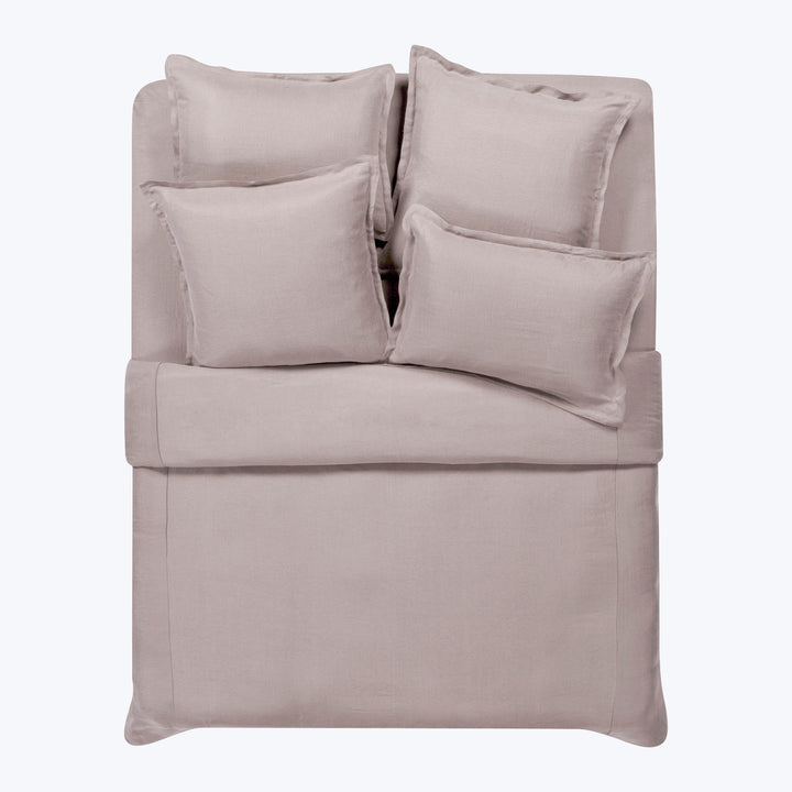 Cupro Linen Bedding Pillow Sham / Standard / Pink Sand