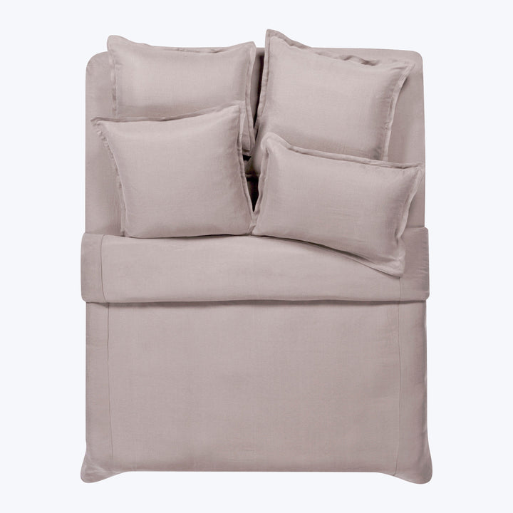 Cupro Linen Bedding Pillow Sham / Standard / Pink Sand