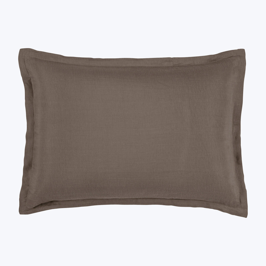 Cupro Linen Bedding Pillow Sham / Standard / Terra