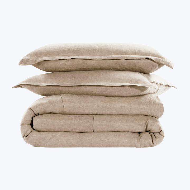 Cupro Linen Bedding Pillow Sham / Standard / Vanilla