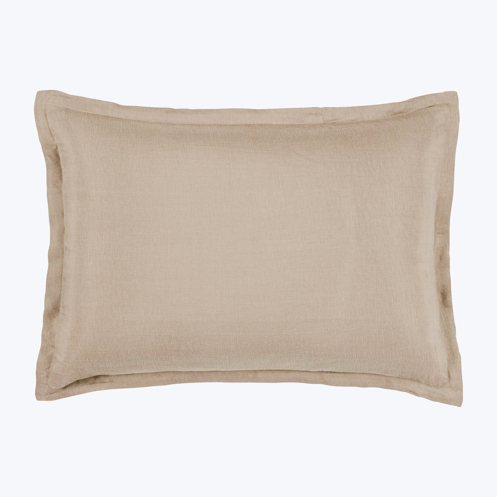 Cupro Linen Bedding Pillow Sham / Standard / Vanilla