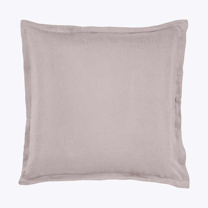 Cupro Linen Bedding Pillow Sham / Euro / Pink Sand