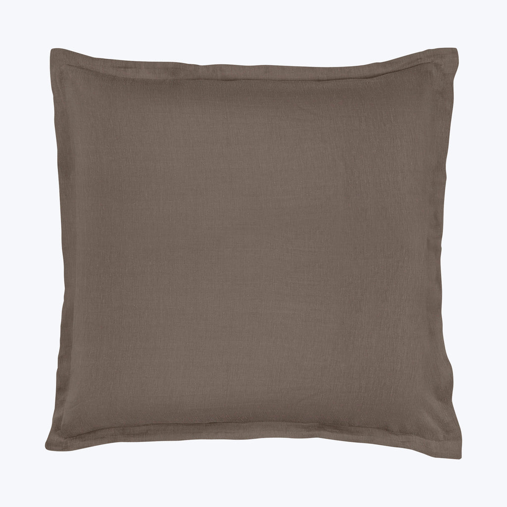 Cupro Linen Bedding Pillow Sham / Euro / Terra