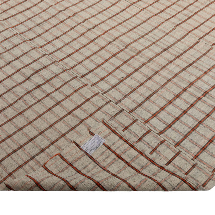 Flatweave Hand-Woven Wool Rug - 5'10" x 9'3" Default Title