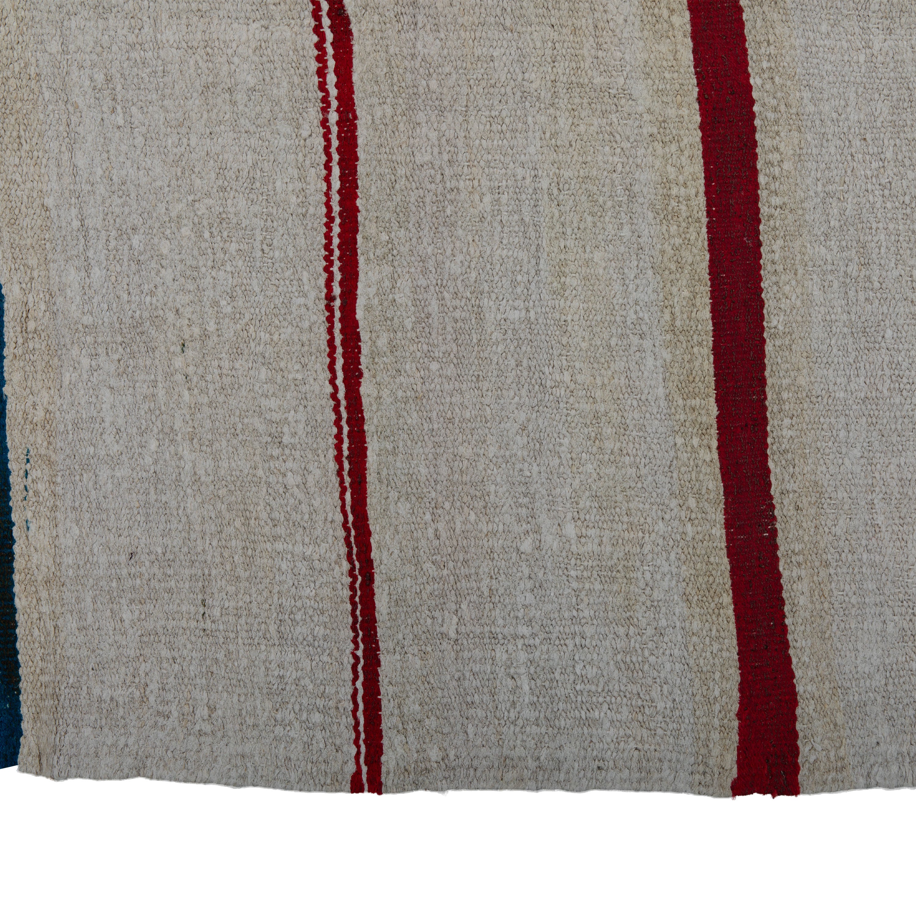 Flatweave Hand-Woven Wool Rug - 6'7" x 11'8" Default Title