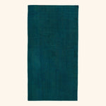 Blue Patterned Wool Rug - 4' x 8'6"