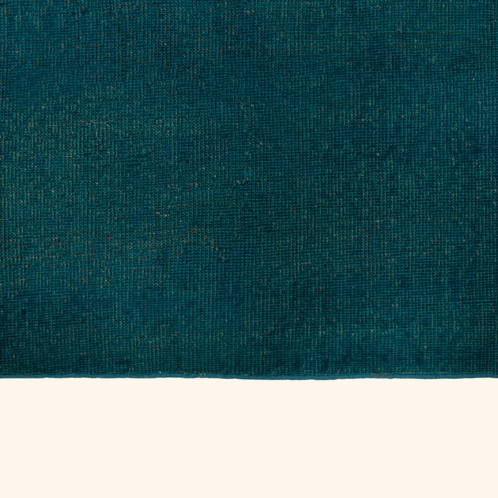 Blue Patterned Wool Rug - 4' x 8'6"
