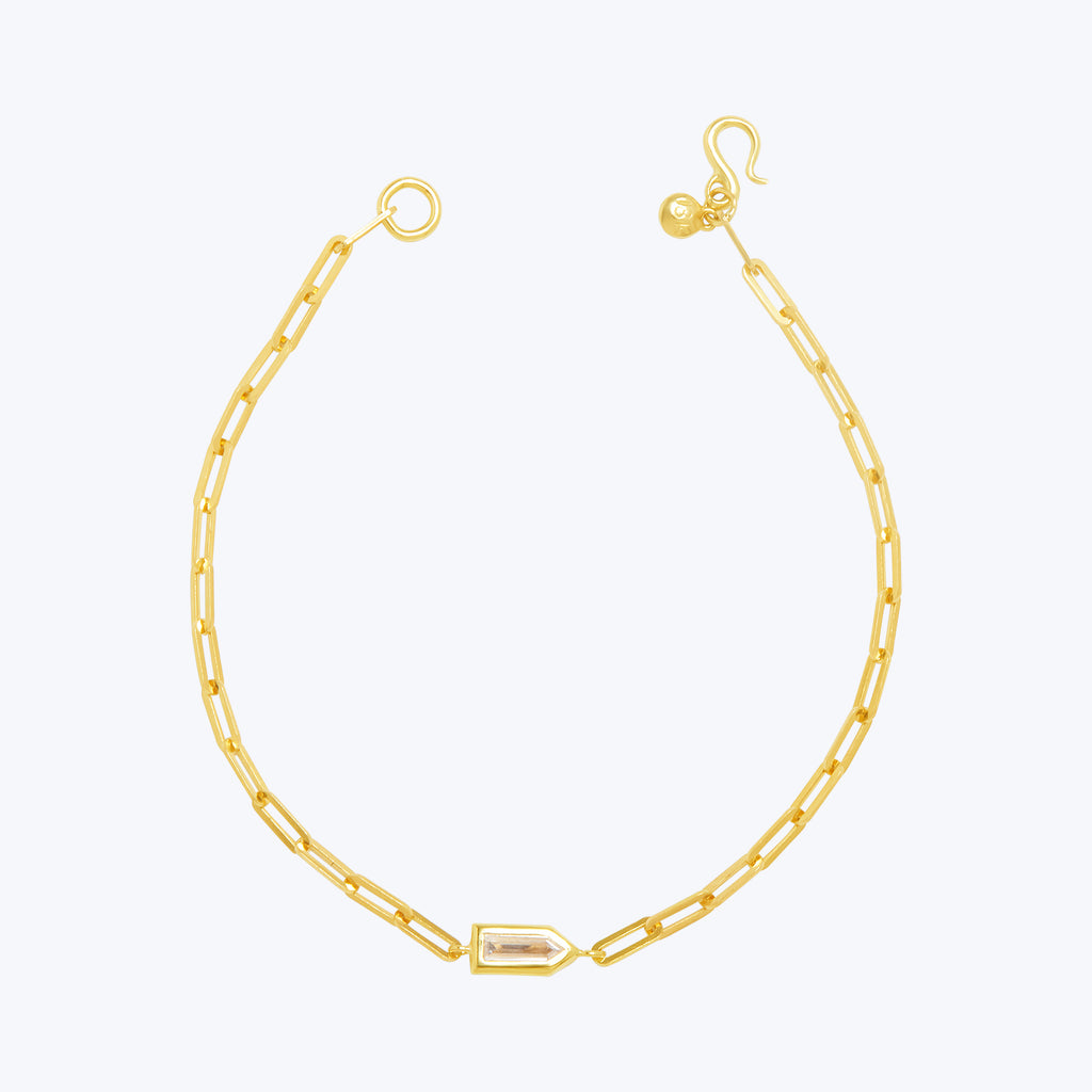 Bullet Diamond Station Chain Bracelet Default Title