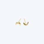 Tiny Crescent Moon Studs Default Title