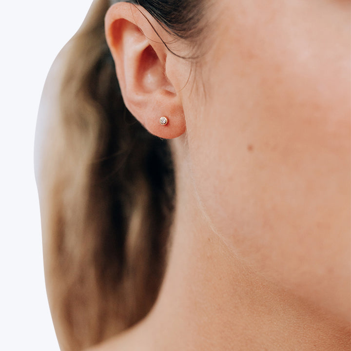 Cleo Round Diamond Earrings