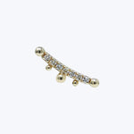 Dew Drop Pave Diamond Ear Crawler Right