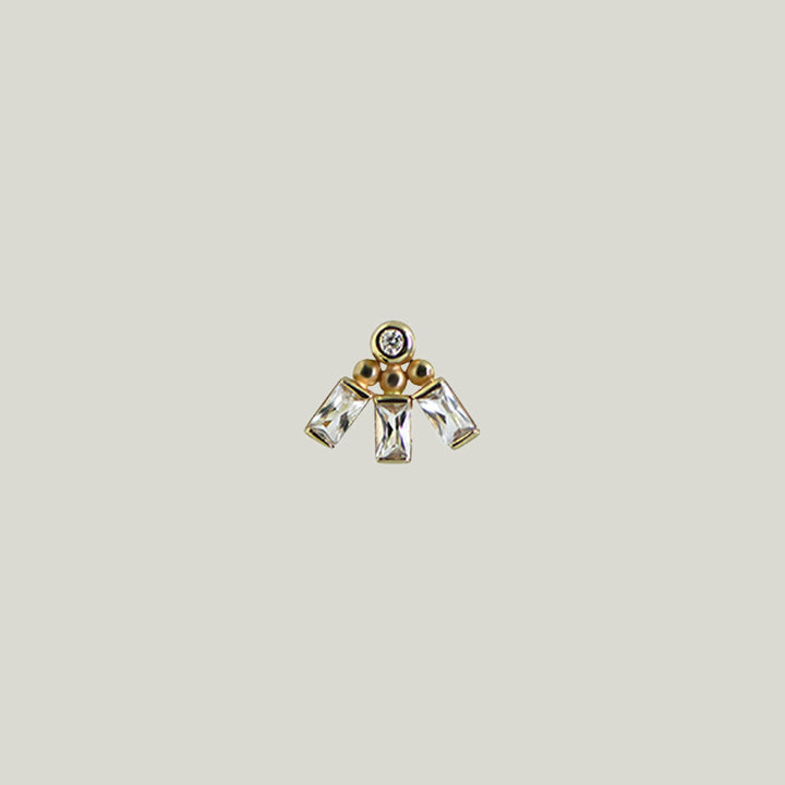 Anzie x Mel Soldera Tri Earrings