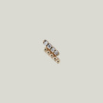 Dew Drop Diamond Double Bar Earring