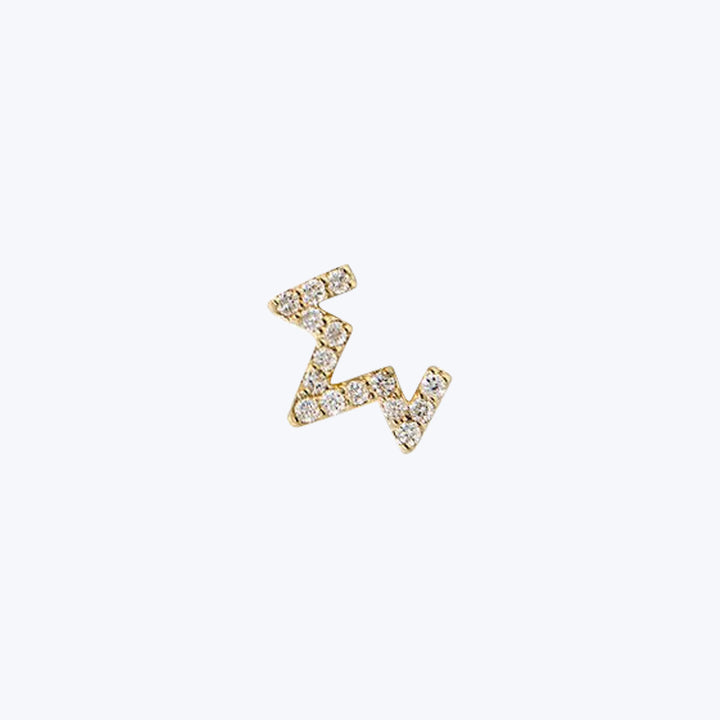 Aztec Zig Zag Diamond Single Stud