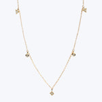 Cleo Floating Geometric Diamond Crew Necklace