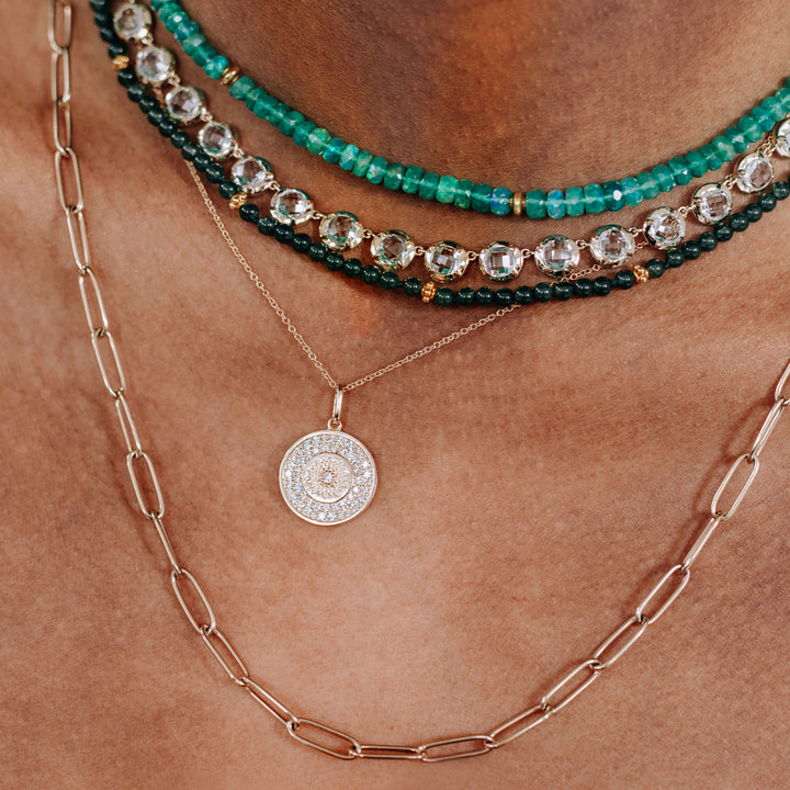 Classique Mini Milly Diamond Medallion Pendant