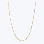 Thin Cable Chain Charm Necklace