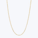 Thin Cable Chain Charm Necklace