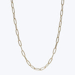 Paperclip Chain Necklace 18"