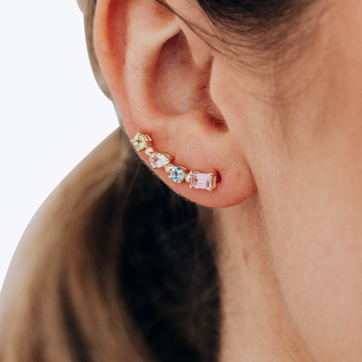 Melia Rainbow Ear Crawler Left