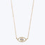 Evil Eye Pave Diamond Checkerboard Necklace