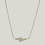 Aztec Diamond Lightning Bolt Necklace