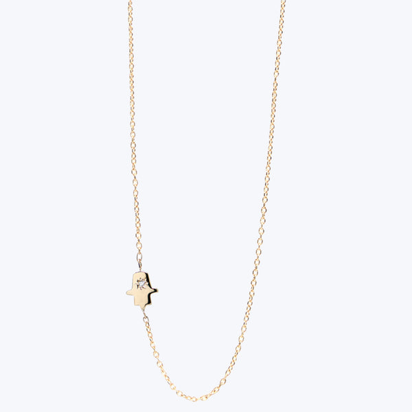 Icon Hamsa Diamond Necklace