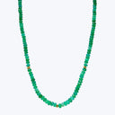 Boheme Saucer Spacer Green Opal Beaded Necklace