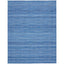 Denim Blue Solid Flatweave Kilim Rug 8' x 10'