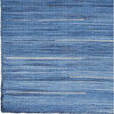 Denim Blue Solid Flatweave Kilim Rug 8' x 10'