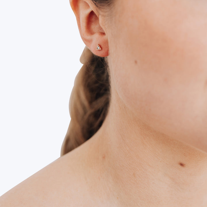 Cleo Triangle Earrings Diamond
