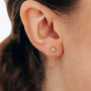Cleo Triangle Earrings Turquoise