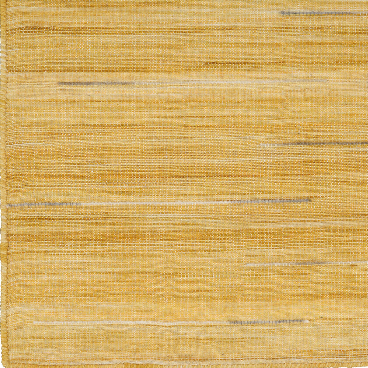Yellow Solid Modern Flatweave Kilim Rug 5'3" x 7'3"