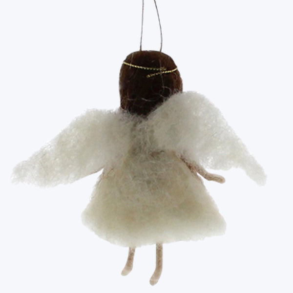 Felt Angel Ornament - Brunette Default Title