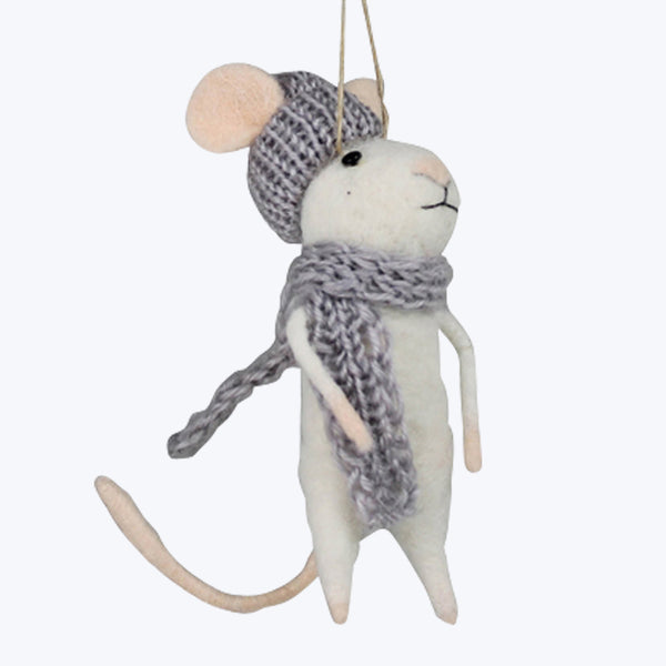 Mouse with Scarf Ornament Default Title