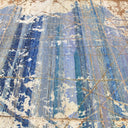 Blue Transitional Abstract Wool Rug - 9' x 10'5" Default Title