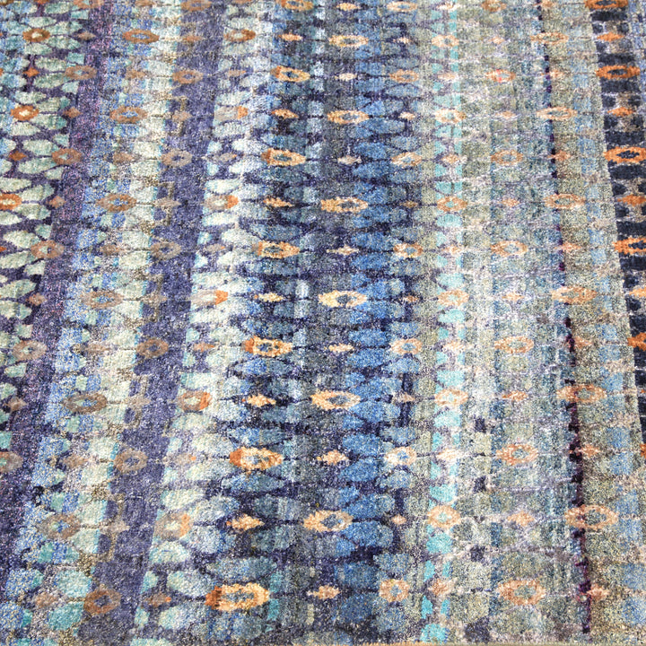 Transitional Blue Silk Runner - 3'1" x 21'3" Default Title